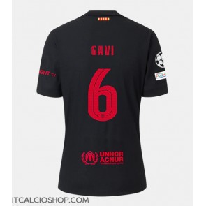 Barcelona Paez Gavi #6 Seconda Maglia 2024-25 Manica Corta